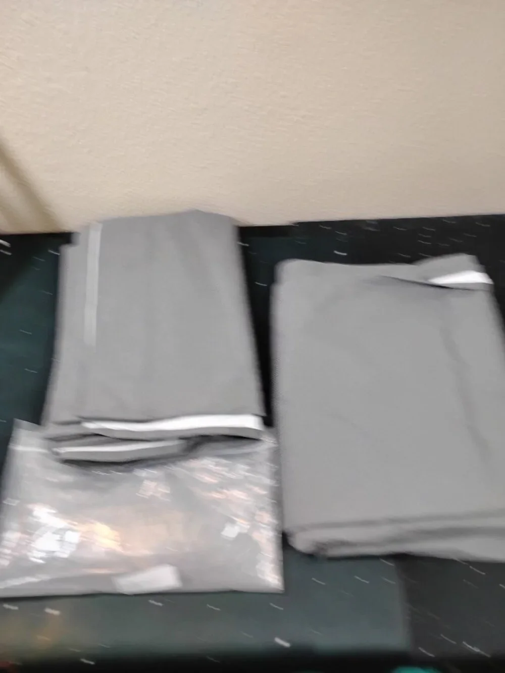 Set of 2 Grey Blackout Curtain Panels 96 x 66 Inches Lined Window Drapes Gray